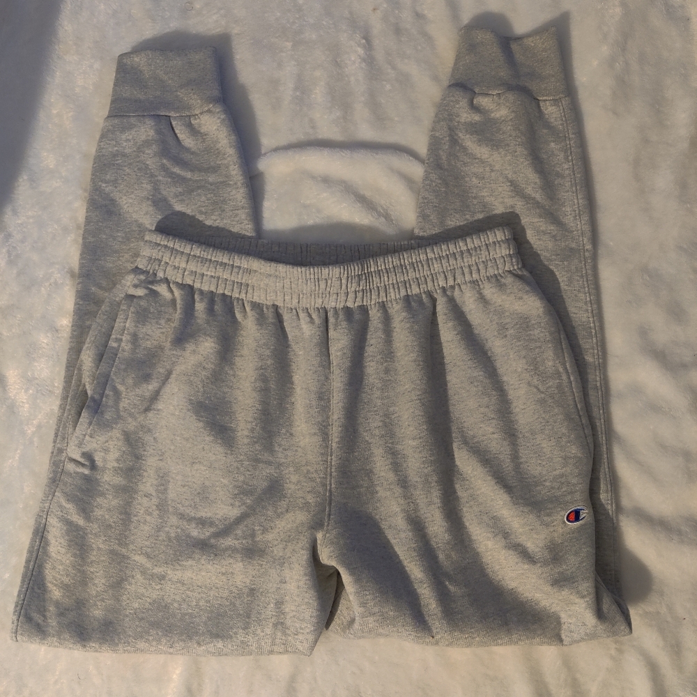 Champion Gray Jogger Sweats Size M